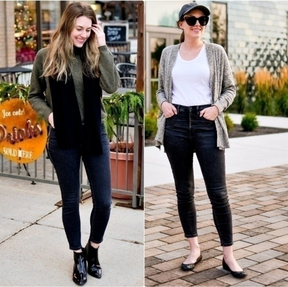 Everlane Black Ankle High-Rise Skinny Jeans